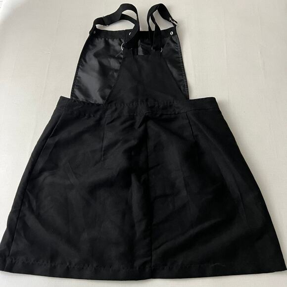 H&M Divided Overall Jumper Dress Imitation Suede Black Size 10 NEW - Picture 8 of 8